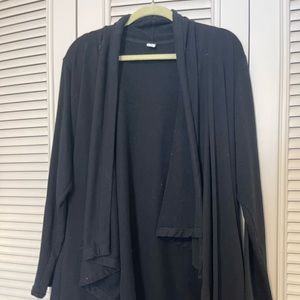 Drape-front Athleisure Sweater